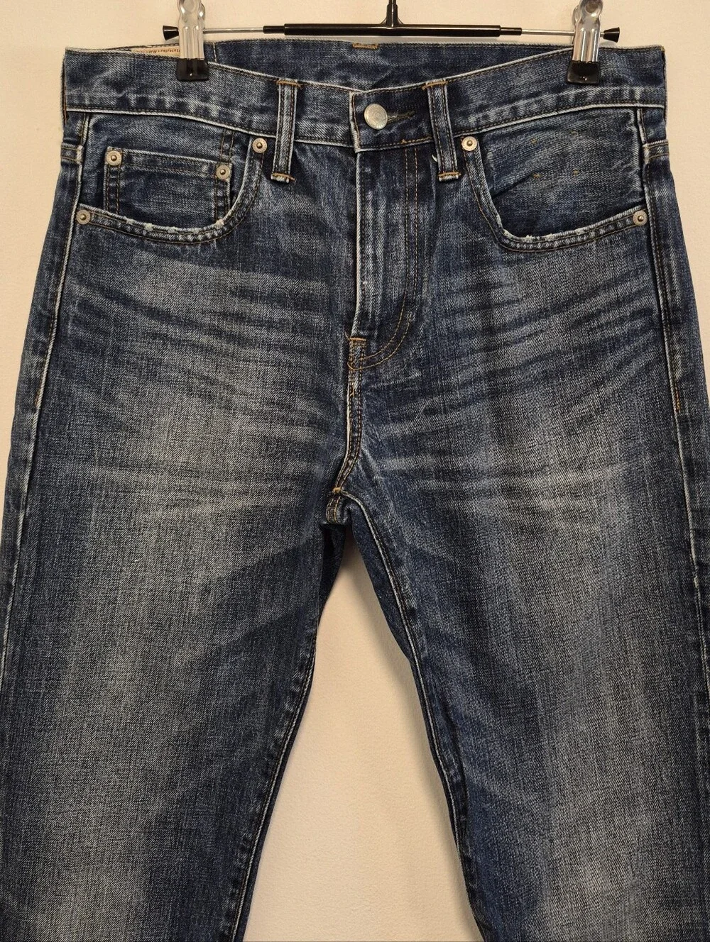 J.Crew 770 Straight Jeans Kaihara Japanese Denim Blue Dark Wash Men's Sz 29x32
